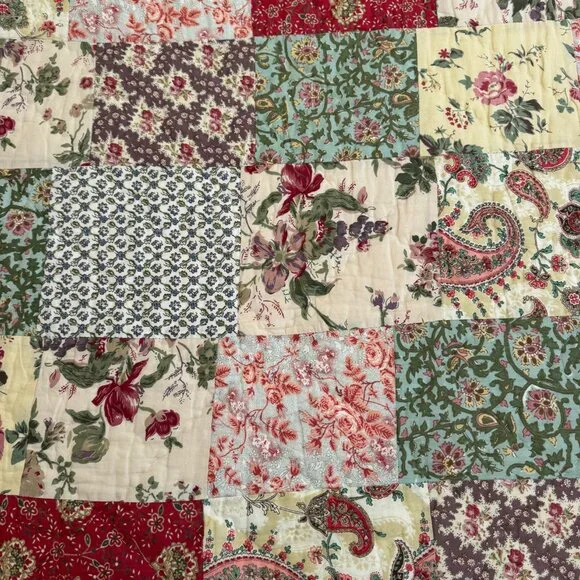 Lk NEW Pottery Barn reversible quilt bedding & Euro shams full/queen yellow - Picture 3 of 7